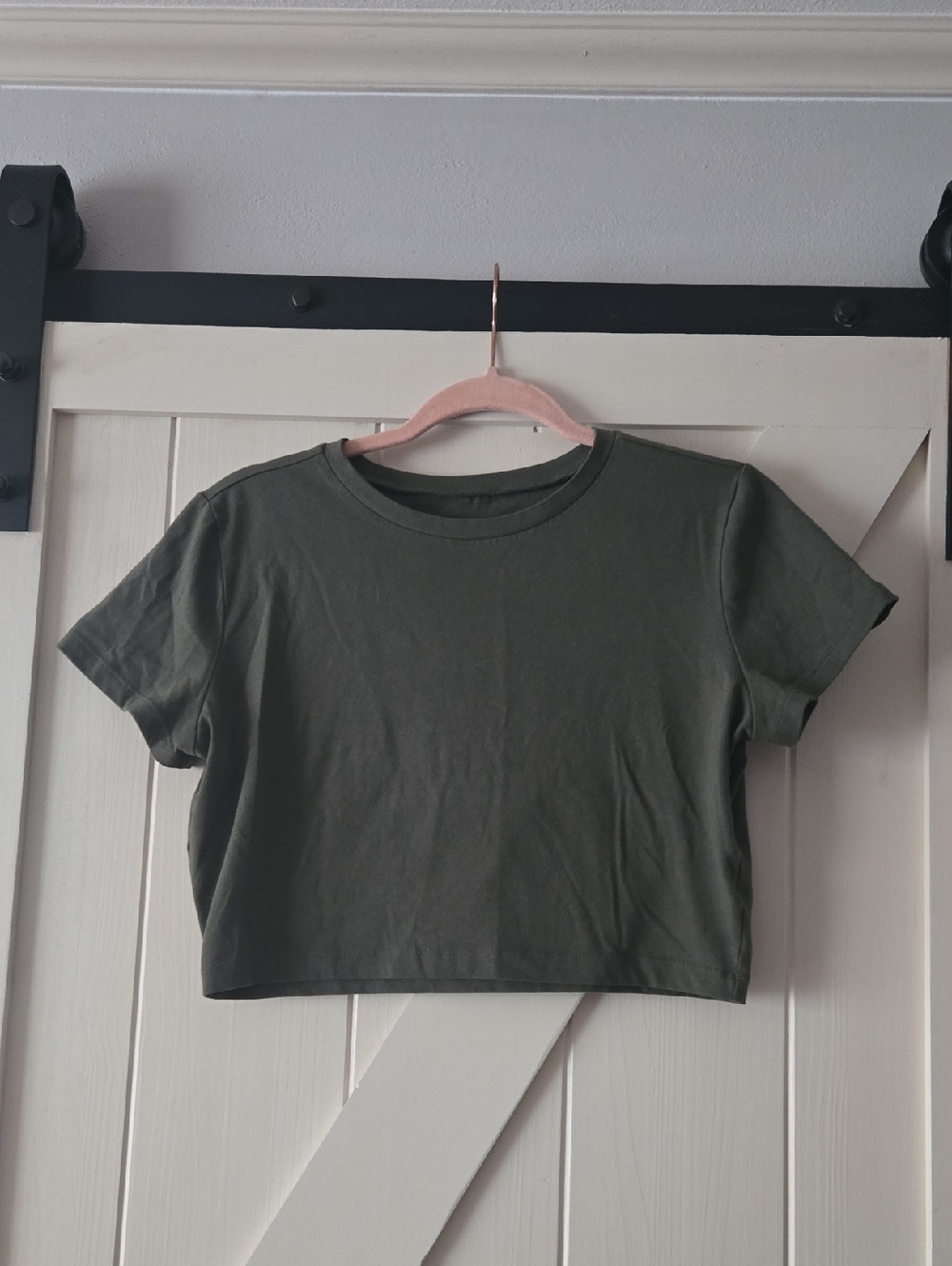 wild fable Olive Green Cropped Tee